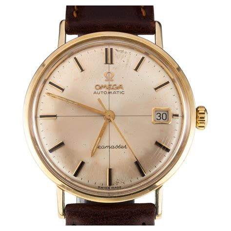 men's gold omega watch|14k gold omega men's watch.